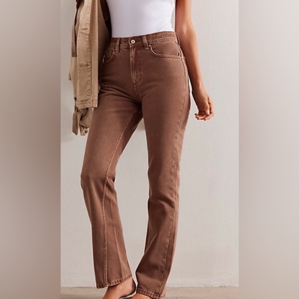 NEW• FREE PEOPLE x WE THE FREE•  Women's “Xena” High Rise Jeans Size 30